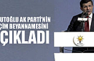 Başbakan Davutoğlu Seçim Beyannamesini Açıkladı