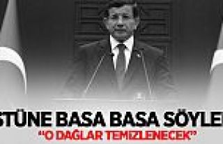 Başbakan Davutoğlu'ndan Dağlıca açıklaması