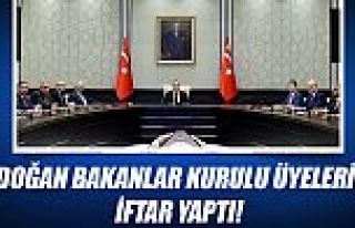 Cumhurbaşkanı Erdoğan Bakanlar Kurulu üyeleriyle...