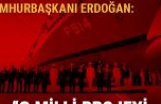 Cumhurbaşkanı Erdoğan: Uçak gemimizi yapmakta...