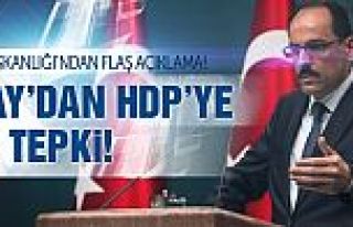 Cumhurbaşkanlığı'ndan HDP'ye Suruç tepkisi!