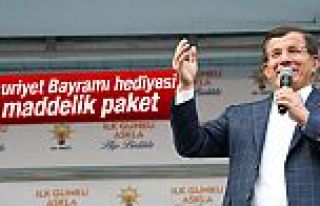 Davutoğlu Cumhuriyet Bayramı Müjde Paketi'ni açıkladı