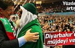 Davutoğlu Diyarbakır'da müjdeyi verdi