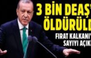 Erdoğan açıkladı: Tam 3 bin terörist...