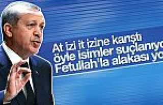Erdoğan: At izi, it izine karıştı; FETÖ'cü diye...