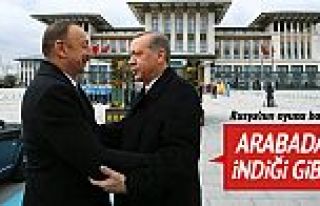 Erdoğan ve Aliyev'den samimi görüntüler