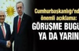 Erdoğan ve Yıldırım görüşecek iddiası kulisleri...