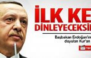 Erdoğan'ın en net duyulan Kur'an tilaveti