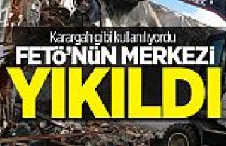 Eyüp Belediyesi FETÖ'cülerin konağını yıktı