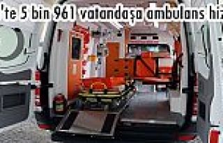 Eyüp'te 5 bin 961 vatandaşa ambulans hizmeti