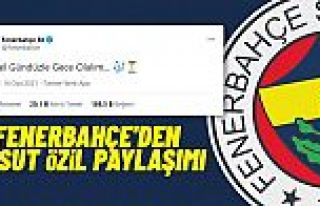 Fenerbahçe'den taraftarları heyecanlandıran 'Mesut...