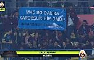 Fenerbahçeli taraftarlardan anlamlı pankart