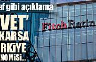 Fitch: “Evet“ sonucunda Erdoğan önceliği ekonomiye...