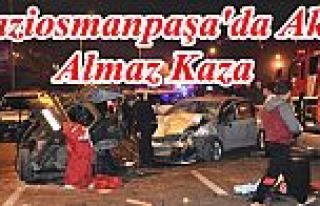 Gaziosamanpaşa'da Trafik Kazası: 4 Yaralı