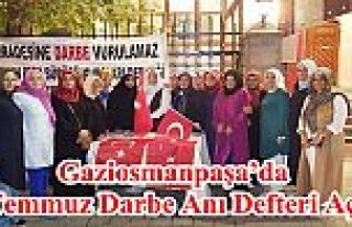 Gaziosmanpaşa’da 15 Temmuz Darbe Anı Defteri Açıldı