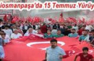 Gaziosmanpaşa'da 15 Temmuz Yürüyüşü