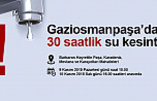 İstanbul'da 6 İlçe 24 Mahalle 30 Saat Susuz Kalacak