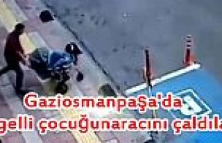 Gaziosmanpaşa'da engelli çocuğun aracını çaldılar