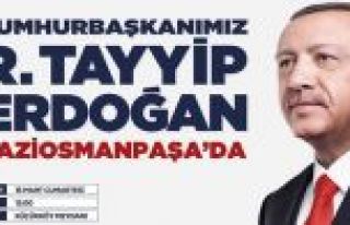 Gaziosmanpaşa'da Erdoğan heyecanı!