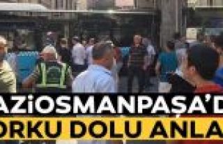 Gaziosmanpaşa'da halk otobüsü kazası