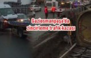 Gaziosmanpaşa'da zincirleme trafik kazası