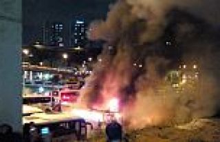 İstanbul Otogarı'nda Korkutan Yangın
