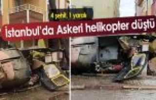 İstanbul Sancaktepe'de askeri helikopter düştü:...
