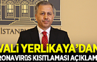İstanbul Valisi Ali Yerlikaya'dan koronavirüs kısıtlaması...