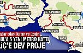 İstanbul'a 6 yeni metro hattı