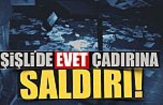 İstanbul'da AVM önünde ‘evet’ çadırına saldırı!