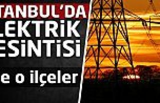 İstanbul'da büyük elektrik kesintisi