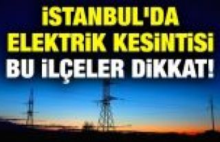 İstanbul'da Elektrik Kesintisi