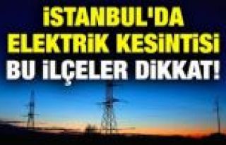 İstanbul'da elektrik kesintisi