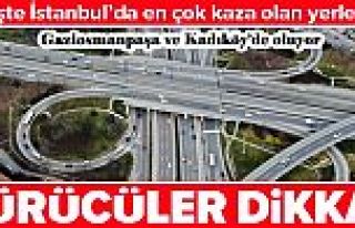İstanbul’da en çok kaza yapılan yerler tespit...