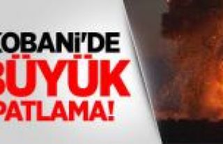 Kobani'de büyük patlama!