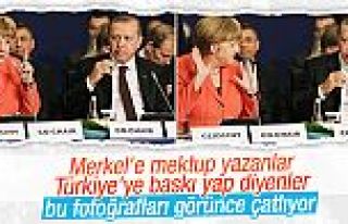 Merkel İstanbul'daki zirvede Erdoğan'la yan yana