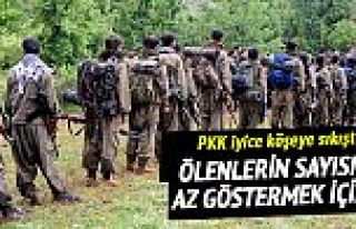 PKK öldürülen teröristlerin cesetlerini bahçeye...
