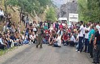 PKK'lılar Dersim'de düğün konvoyunun yolunu kesti