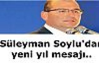 Süleyman Soylu'dan yeni yıl mesajı..