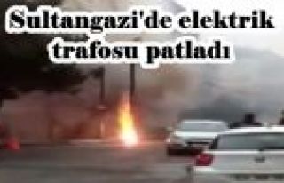 Sultangazi'de elektrik trafosu patladı