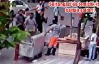 Sultangazi’de temizlik işçisine baltalı saldırı!