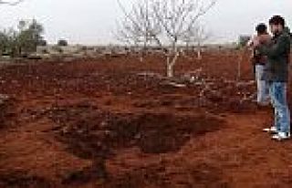 Suriye'den atılan havan mermisi Türkiye'ye düştü