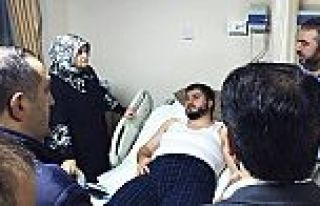 Suzan Dağlar Civan,Yaralanan Camii İmamını Hastanede...