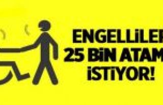 Türkiye, 'Engelliler için 25 bin kadro' istiyor
