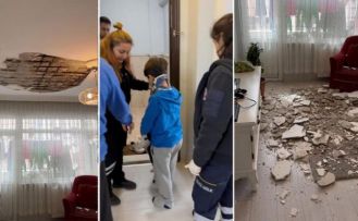 Bayrampaşa'da alçı tavan çöktü: 2 çocuk yaralandı