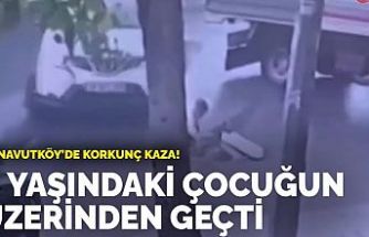 Arnavutköy'de korkunç kaza! 5 yaşındaki çocuğun üzerinden geçti