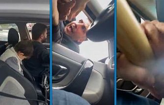 Gaziosmanpaşa'da minibüs şoförü beyzbol sopasıyla saldırdı!