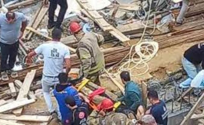 Arnavutköy'de inşaatta çalışırken çukura düşen işçi yaralandı